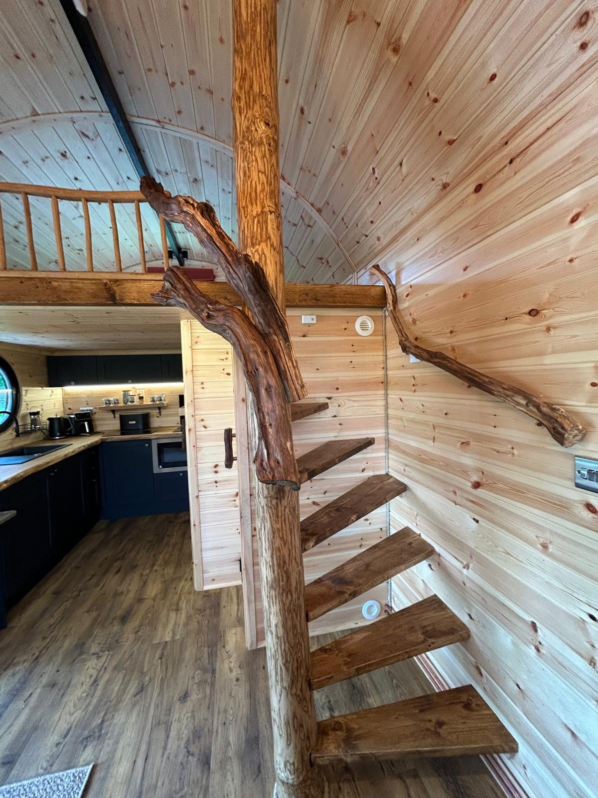 Lincoln Lodge mezzanine stairs